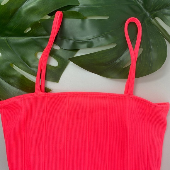 Missguided Neon Ribbed Tank Bodysuit - Picture 4 of 4